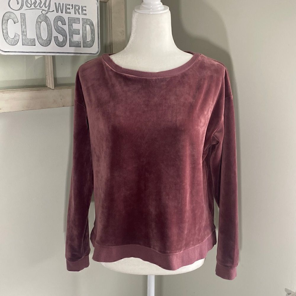 𝅺CUPCAKES & Cashmere Velour Crewneck